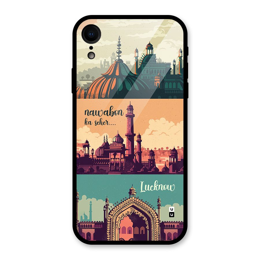 Lucknow City Glass Back Case for iPhone XR