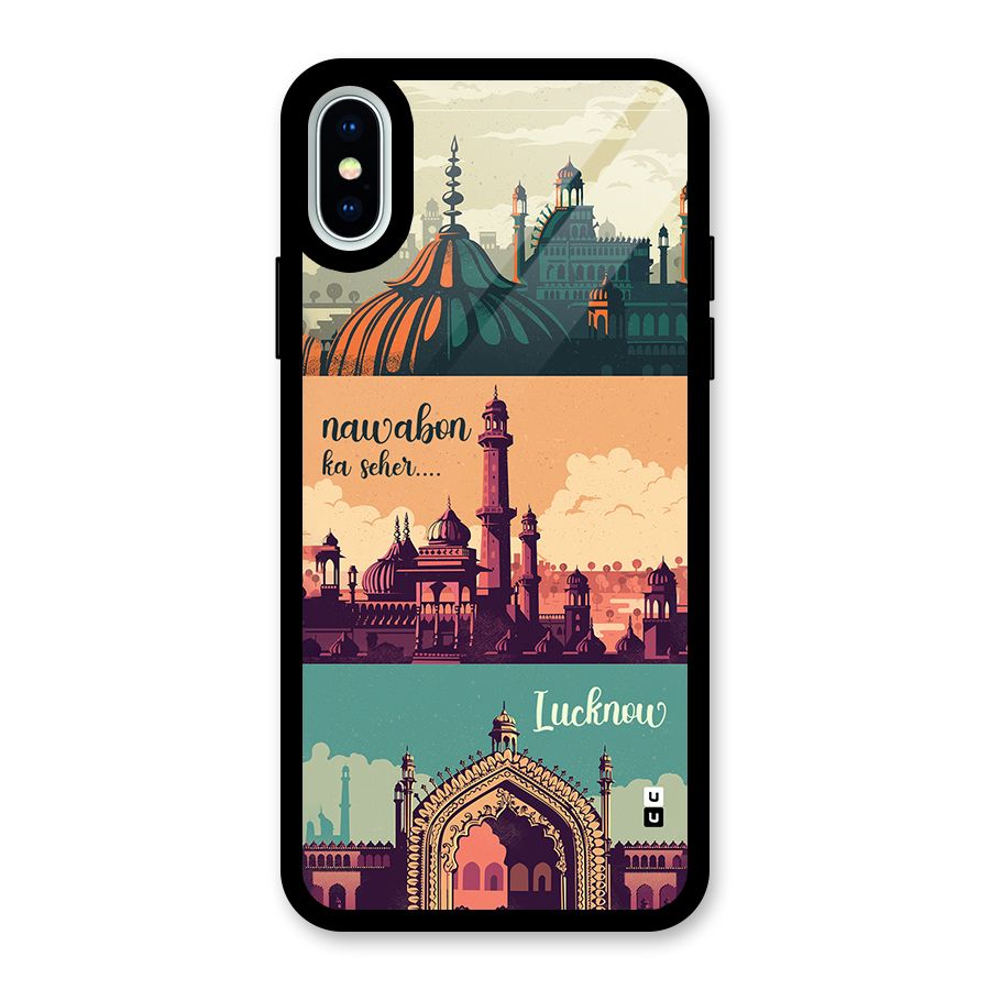 Lucknow City Glass Back Case for iPhone XS