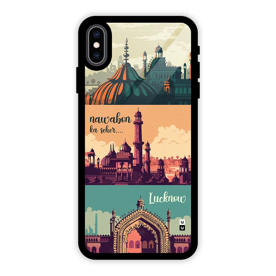 Lucknow City Glass Back Case for iPhone XS Max