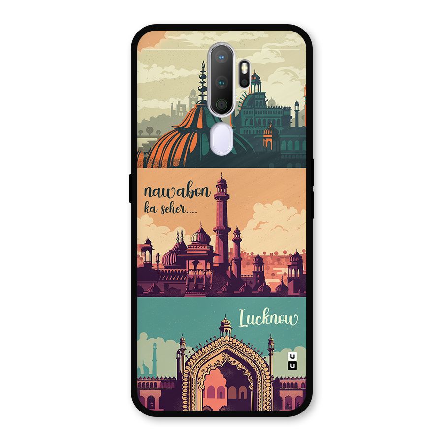 Lucknow City Metal Back Case for Oppo A9 (2020)