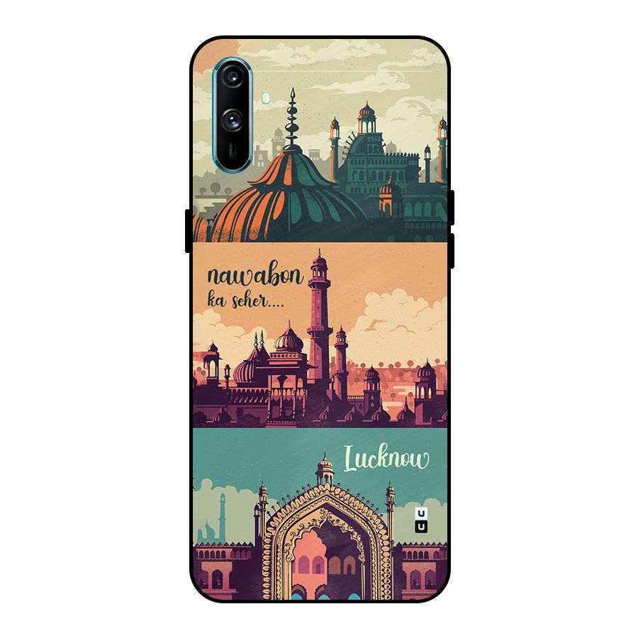 Lucknow City Metal Back Case for Realme C3