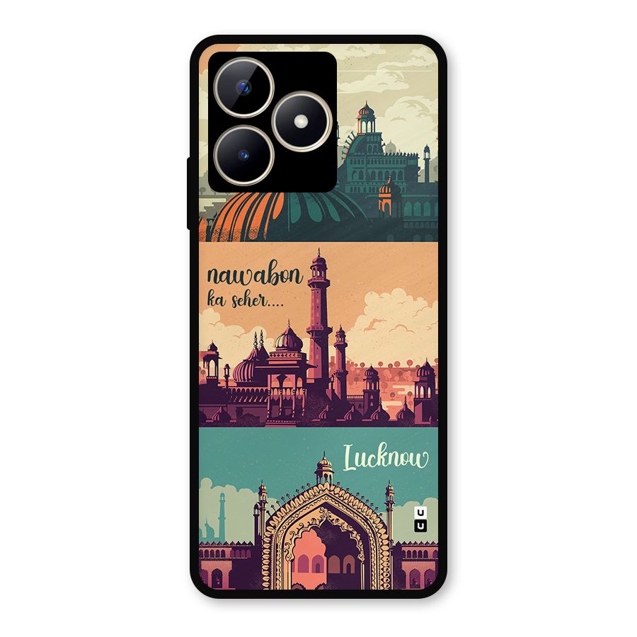 Lucknow City Metal Back Case for Realme C53