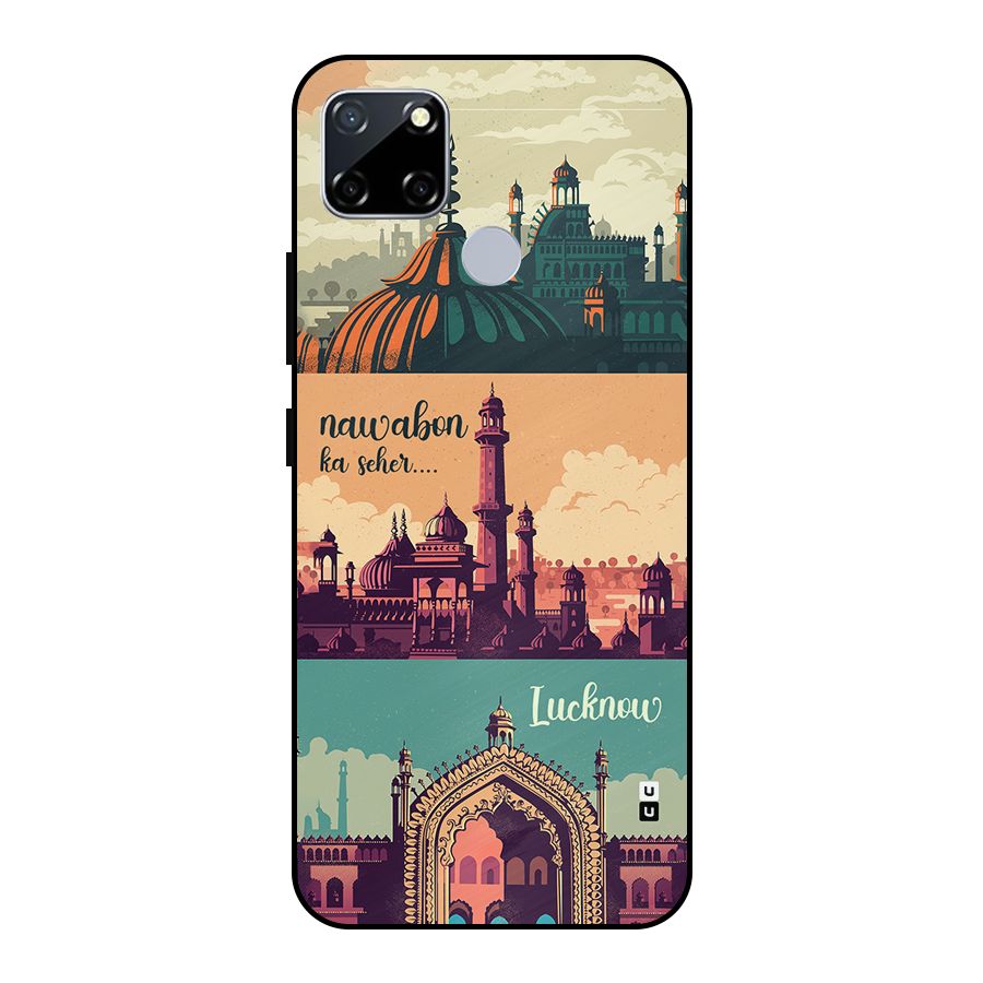 Lucknow City Metal Back Case for Realme Narzo 30A