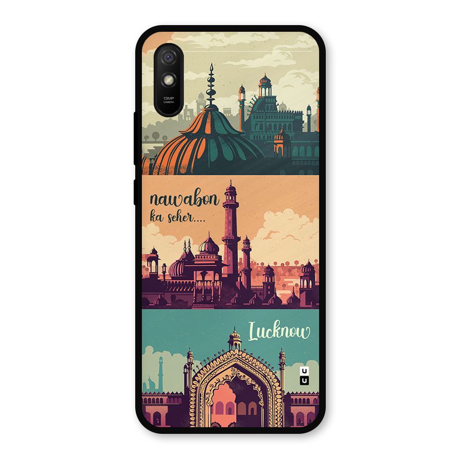 Lucknow City Metal Back Case for Redmi 9a