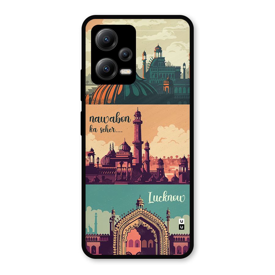 Lucknow City Metal Back Case for Redmi Note 12 5G
