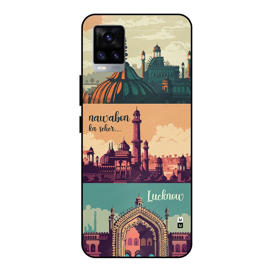 Lucknow City Metal Back Case for Vivo V20 2021