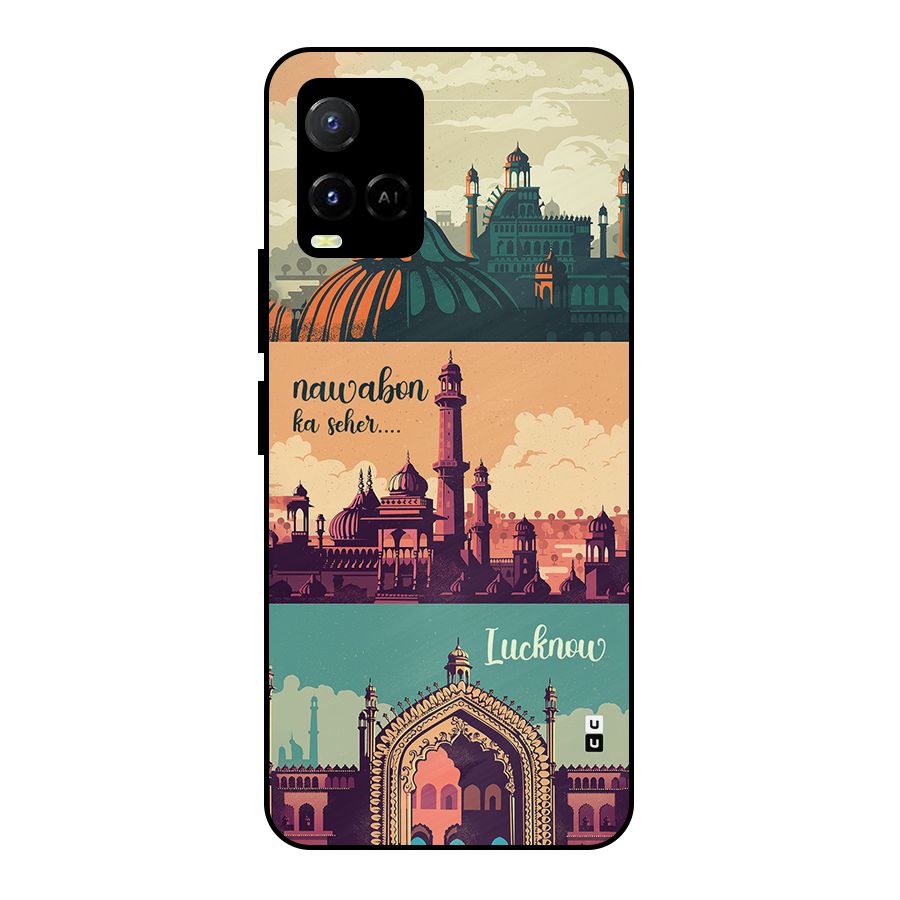 Lucknow City Metal Back Case for Vivo Y21