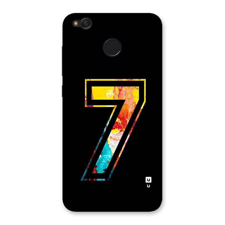Lucky Number Back Case for Redmi 4