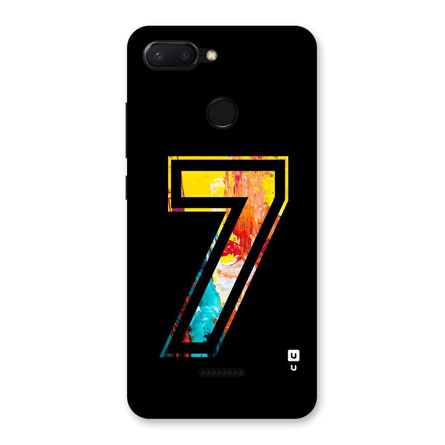 Lucky Number Back Case for Redmi 6