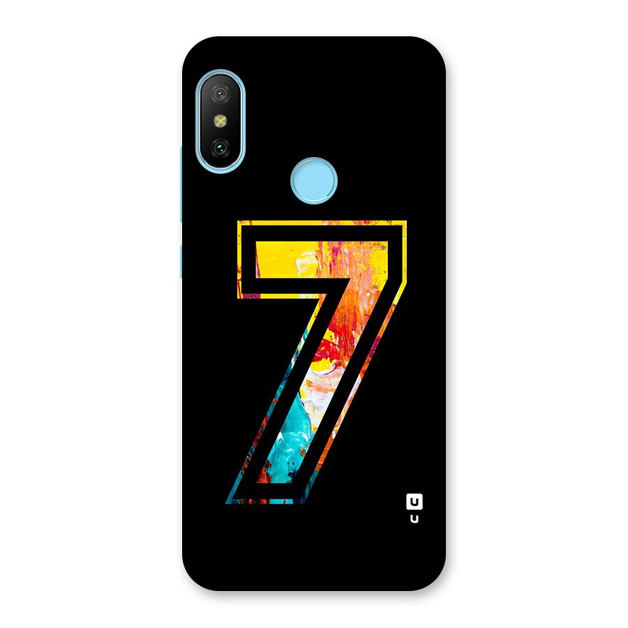Lucky Number Back Case for Redmi 6 Pro