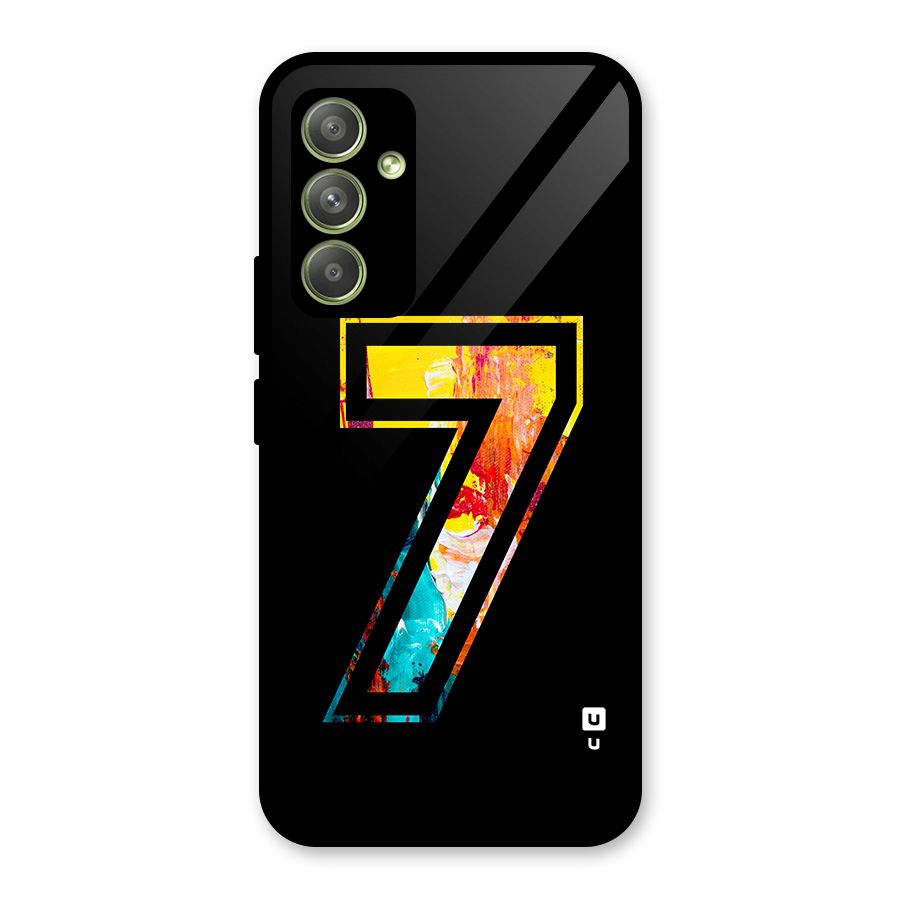 Lucky Number Glass Back Case for Galaxy A54