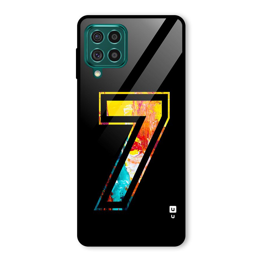 Lucky Number Glass Back Case for Galaxy F62