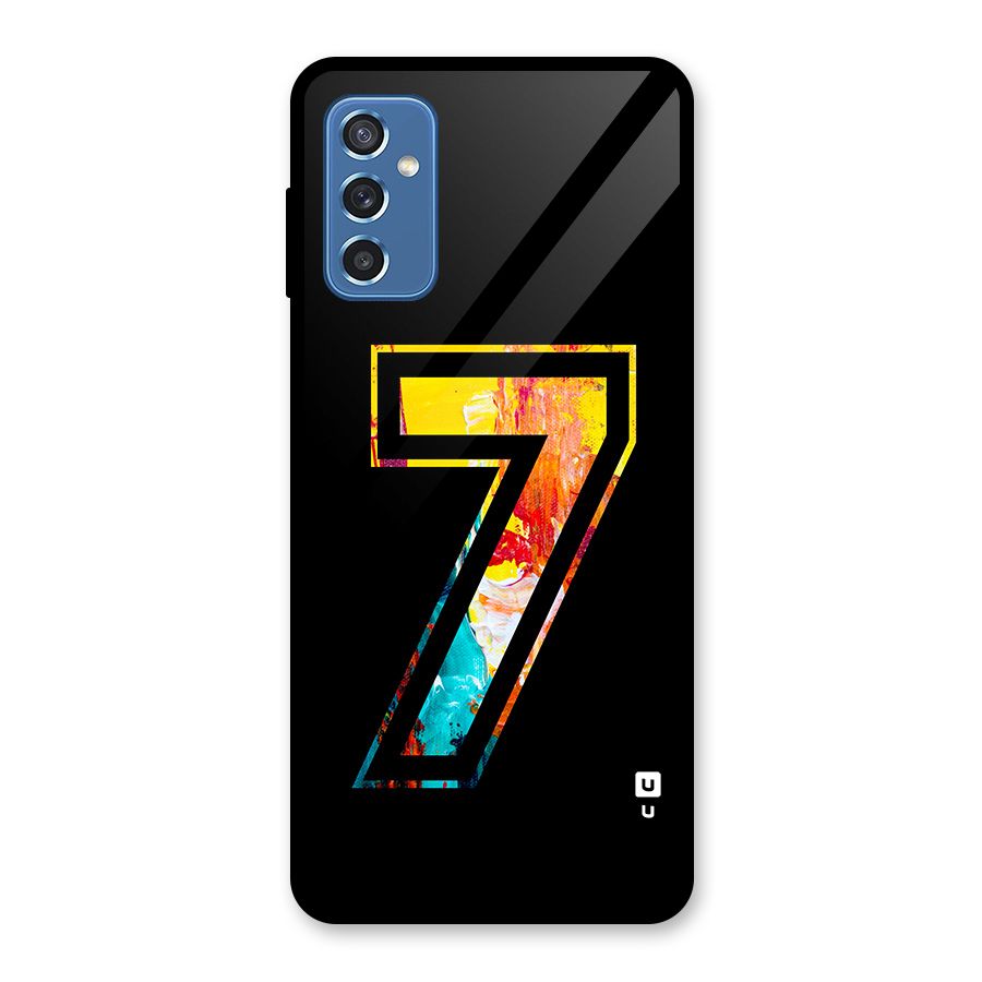 Lucky Number Glass Back Case for Galaxy M52 5G