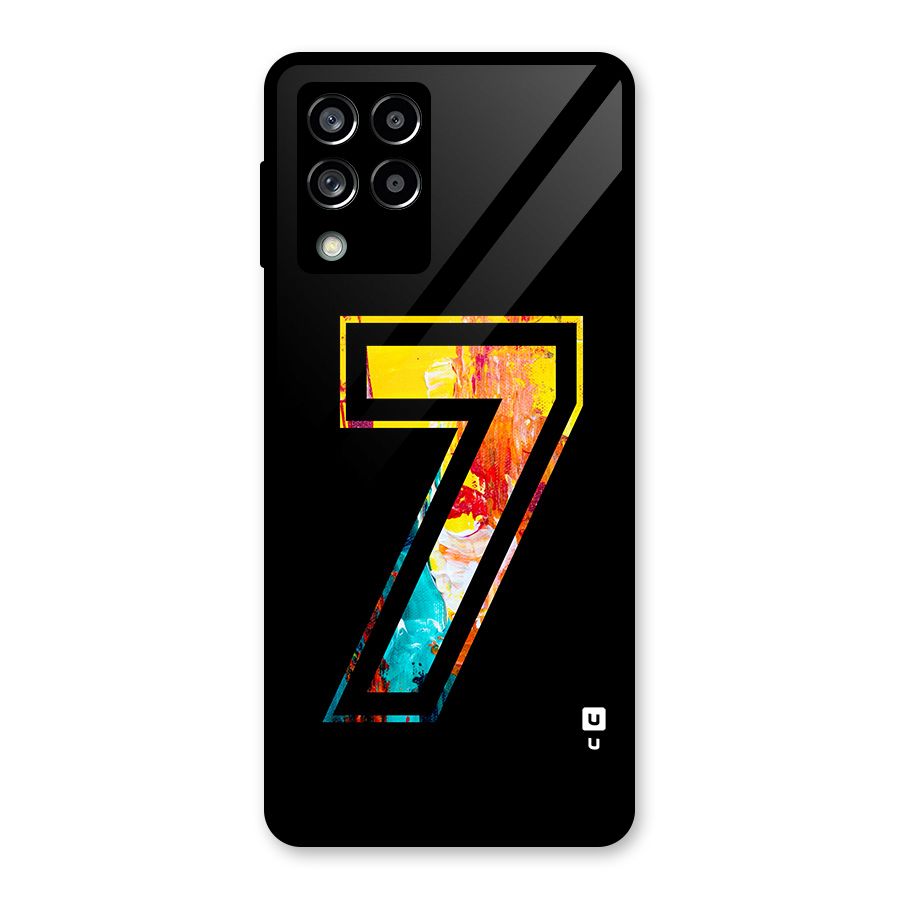 Lucky Number Glass Back Case for Galaxy M53 5G