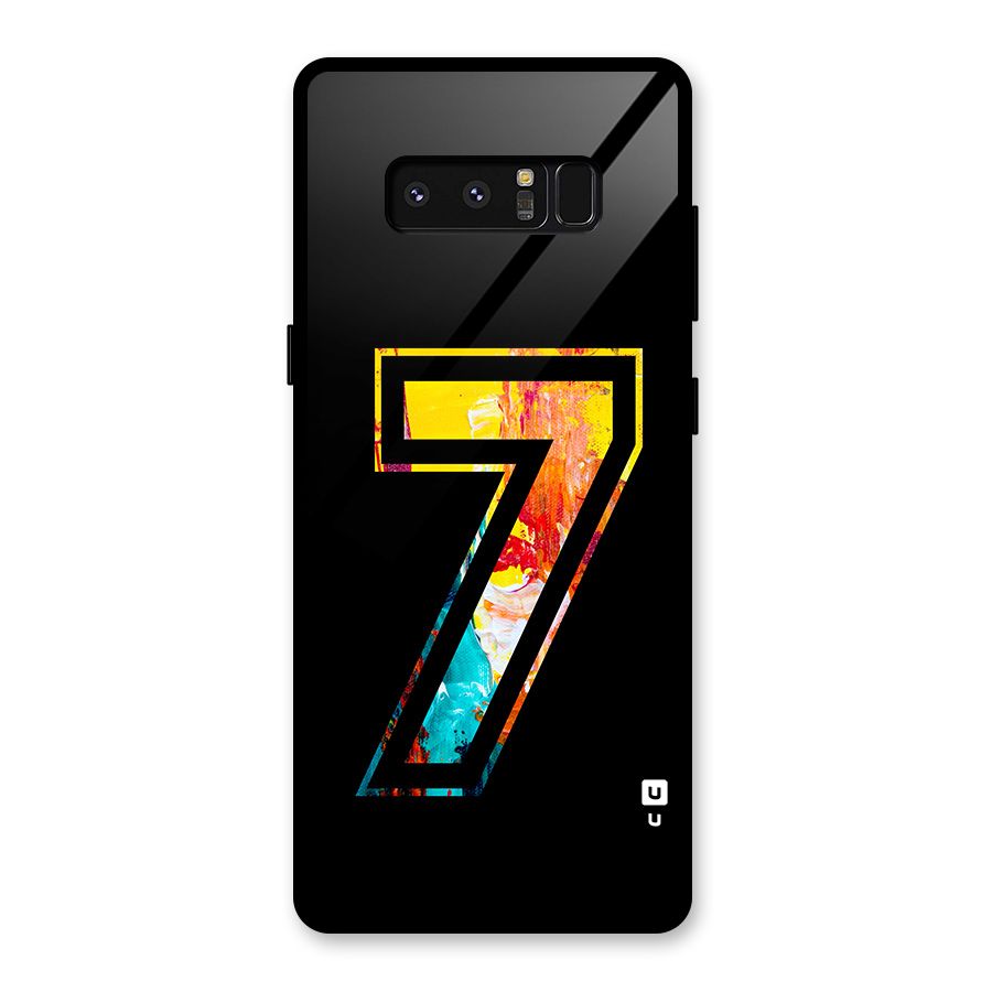 Lucky Number Glass Back Case for Galaxy Note 8