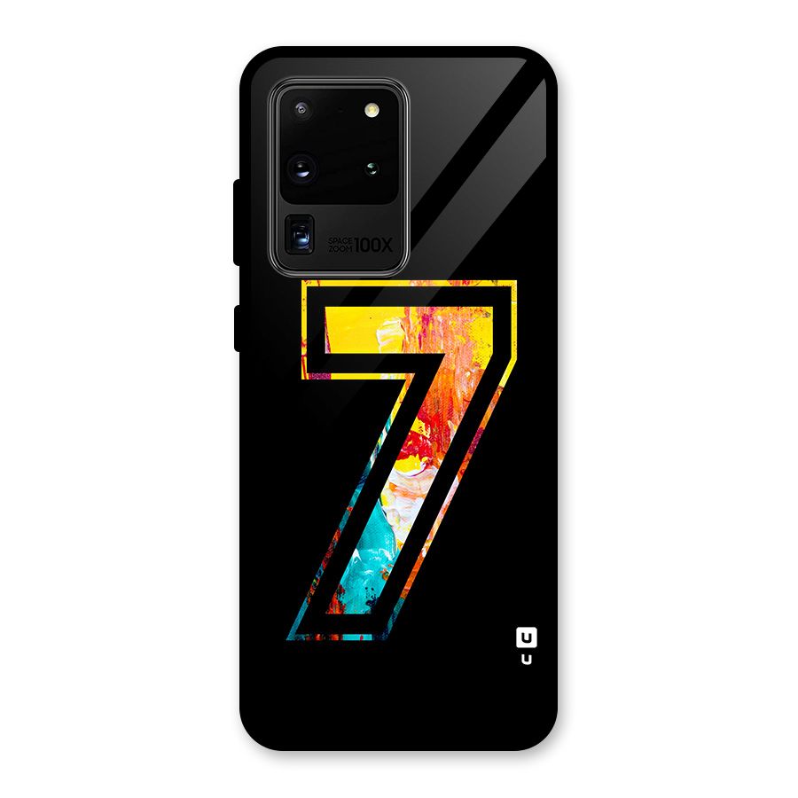 Lucky Number Glass Back Case for Galaxy S20 Ultra
