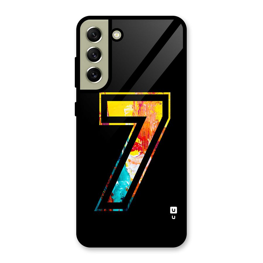 Lucky Number Glass Back Case for Galaxy S21 FE 5G