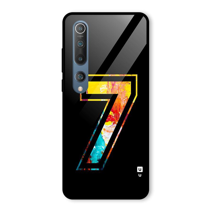 Lucky Number Glass Back Case for Mi 10