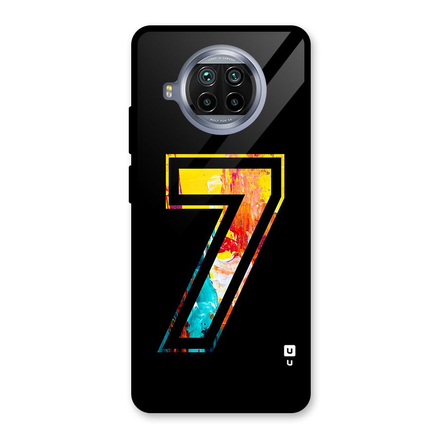 Lucky Number Glass Back Case for Mi 10i