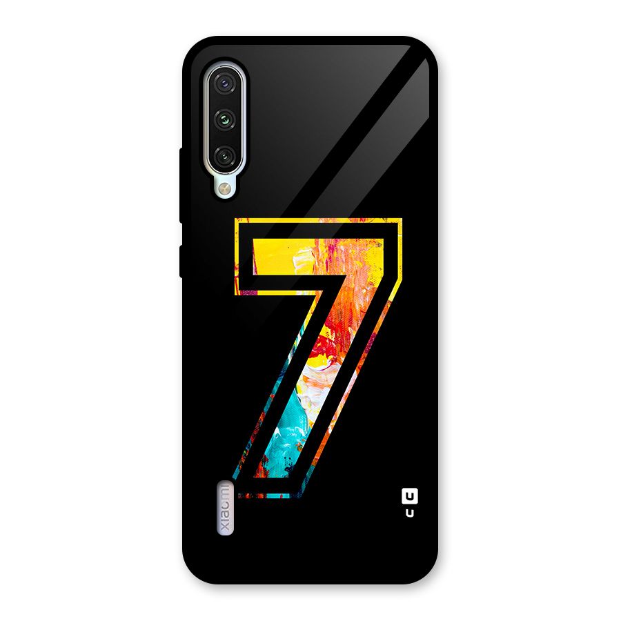 Lucky Number Glass Back Case for Mi A3