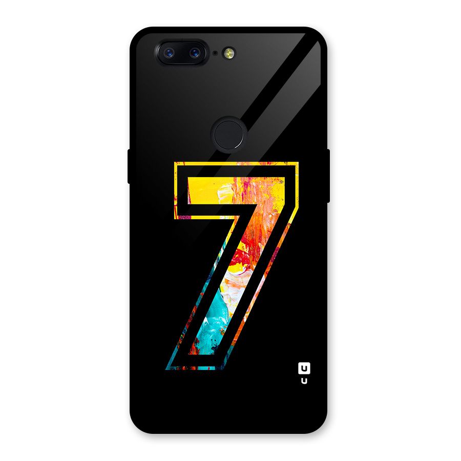 Lucky Number Glass Back Case for OnePlus 5T