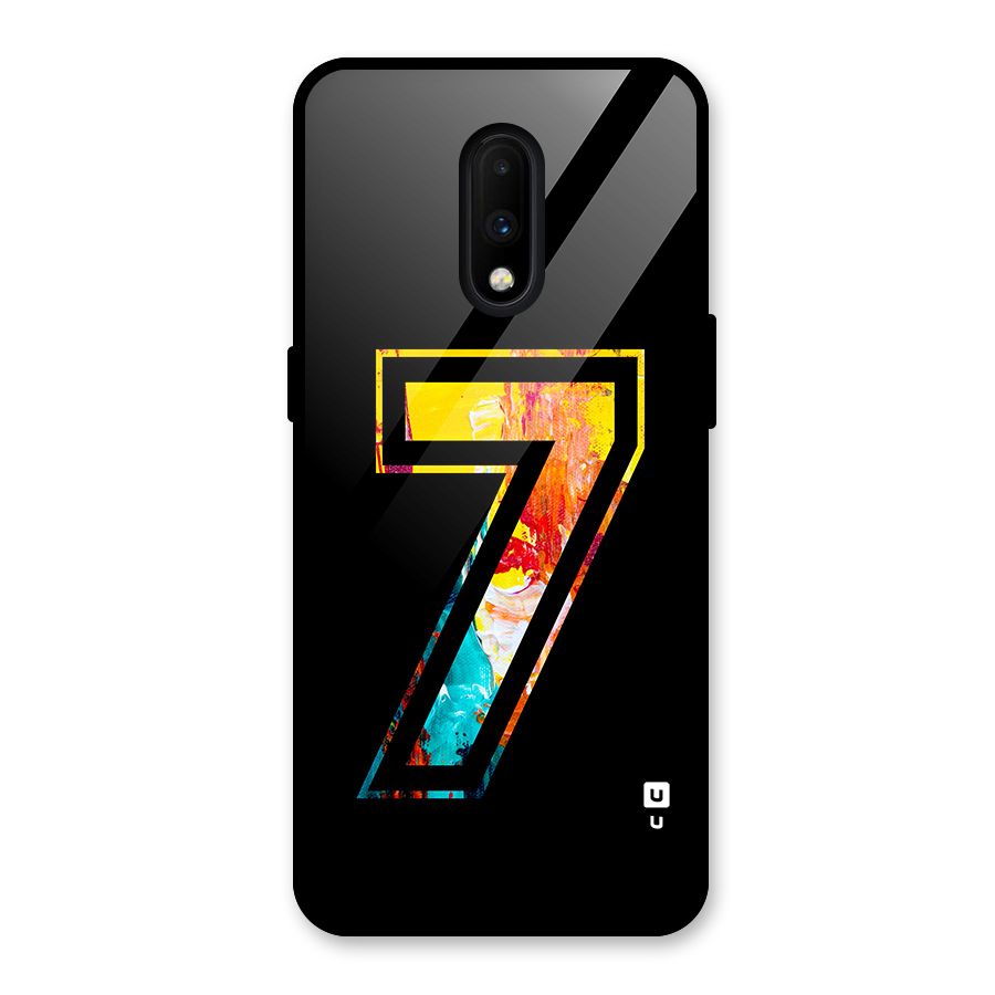 Lucky Number Glass Back Case for OnePlus 7