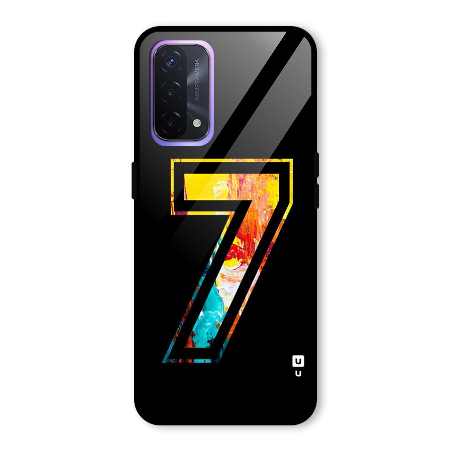 Lucky Number Glass Back Case for Oppo A74 5G