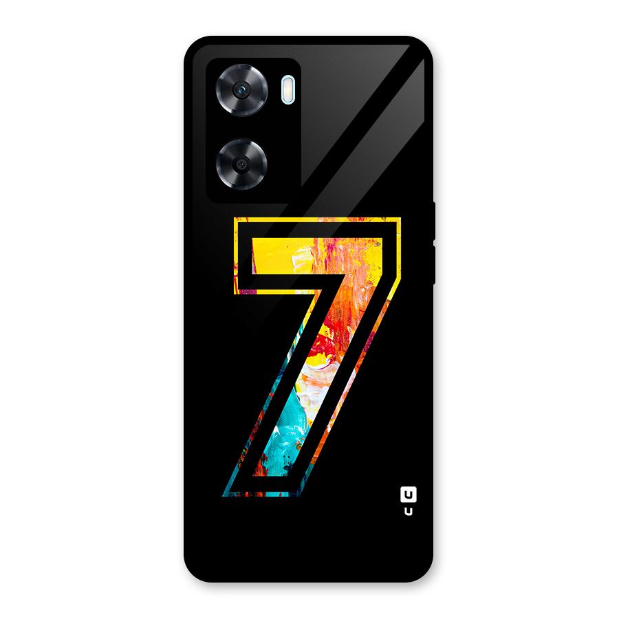 Lucky Number Glass Back Case for Oppo A77
