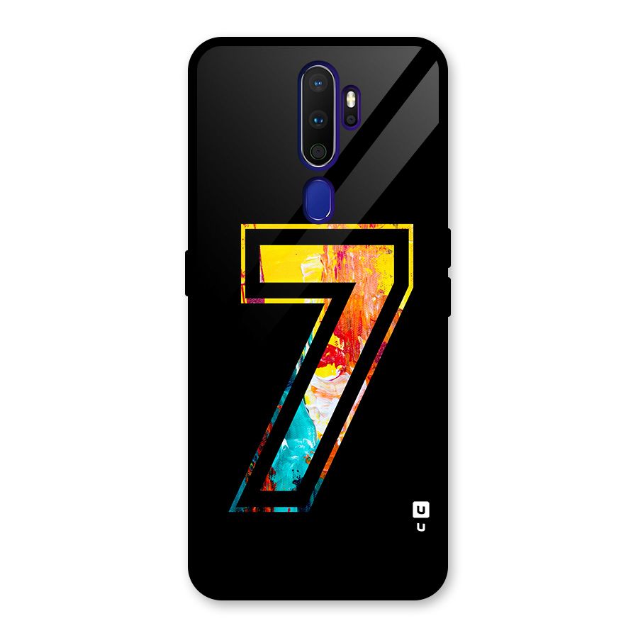 Lucky Number Glass Back Case for Oppo A9 (2020)