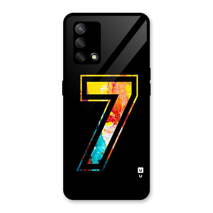 Lucky Number Glass Back Case for Oppo F19