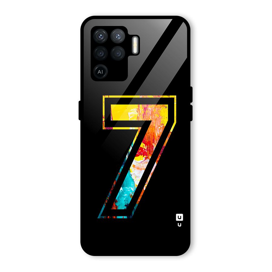 Lucky Number Glass Back Case for Oppo F19 Pro