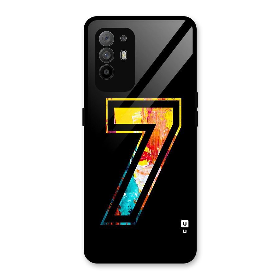 Lucky Number Glass Back Case for Oppo F19 Pro Plus 5G