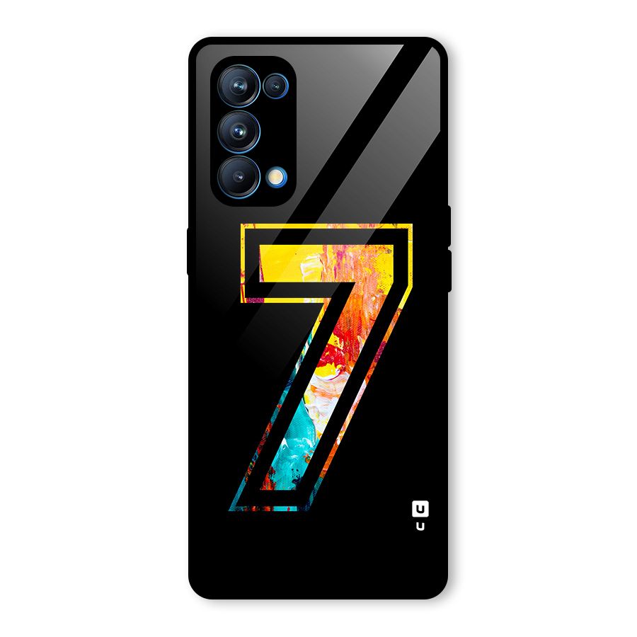 Lucky Number Glass Back Case for Oppo Reno5 Pro 5G