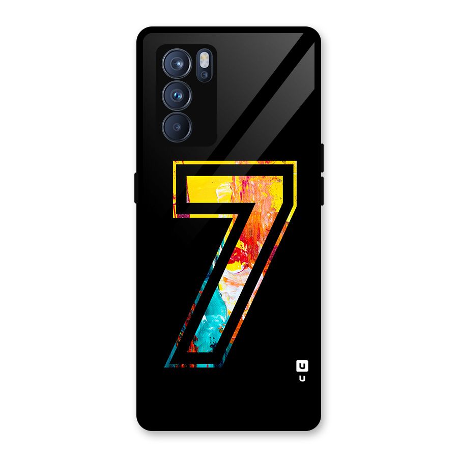 Lucky Number Glass Back Case for Oppo Reno6 Pro 5G