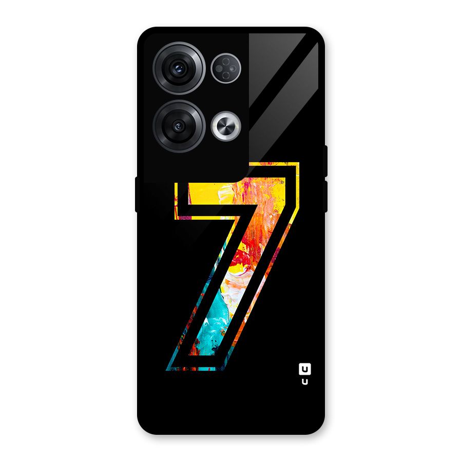 Lucky Number Glass Back Case for Oppo Reno8 Pro 5G