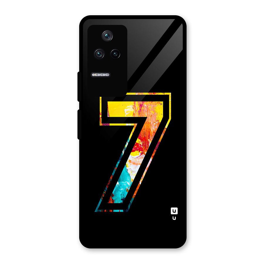 Lucky Number Glass Back Case for Poco F4 5G