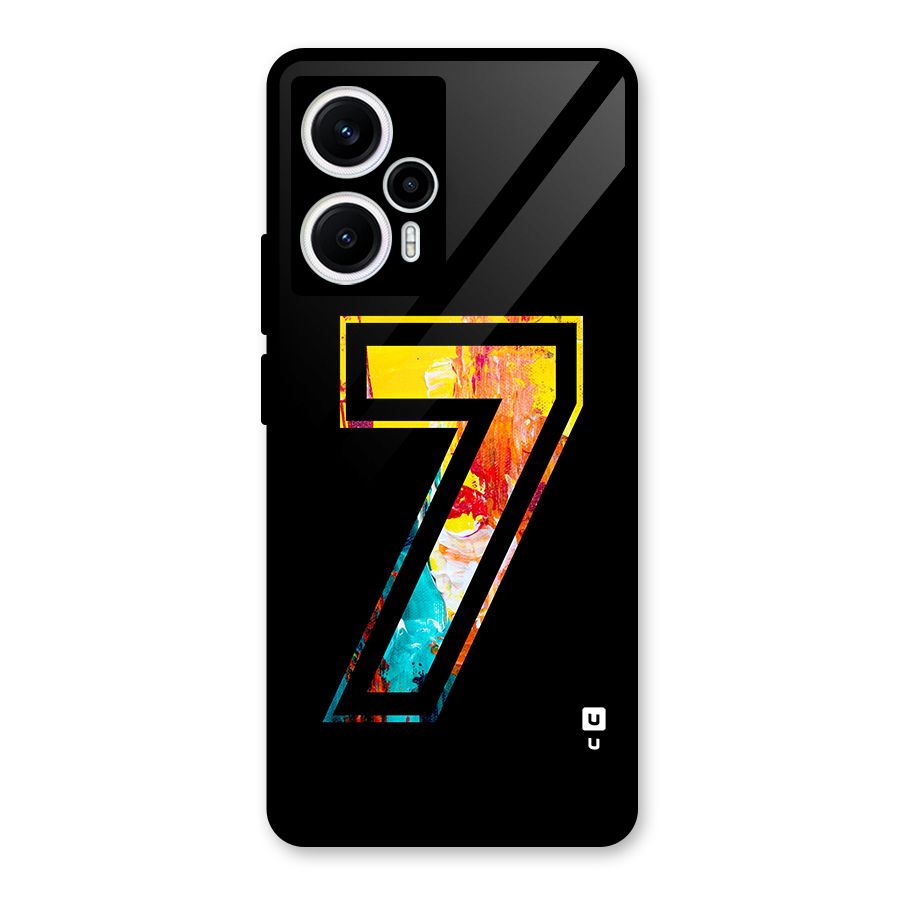 Lucky Number Glass Back Case for Poco F5
