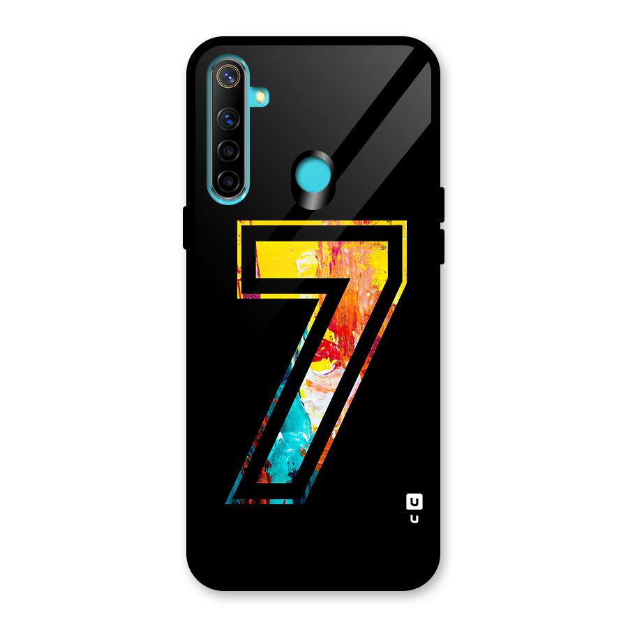 Lucky Number Glass Back Case for Realme 5i