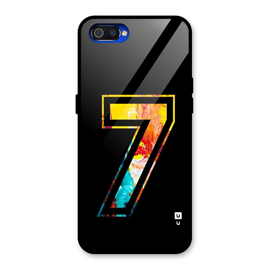 Lucky Number Glass Back Case for Realme C2