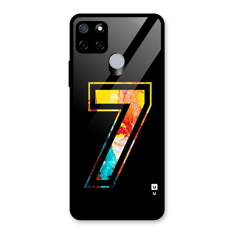 Lucky Number Glass Back Case for Realme Narzo 30A