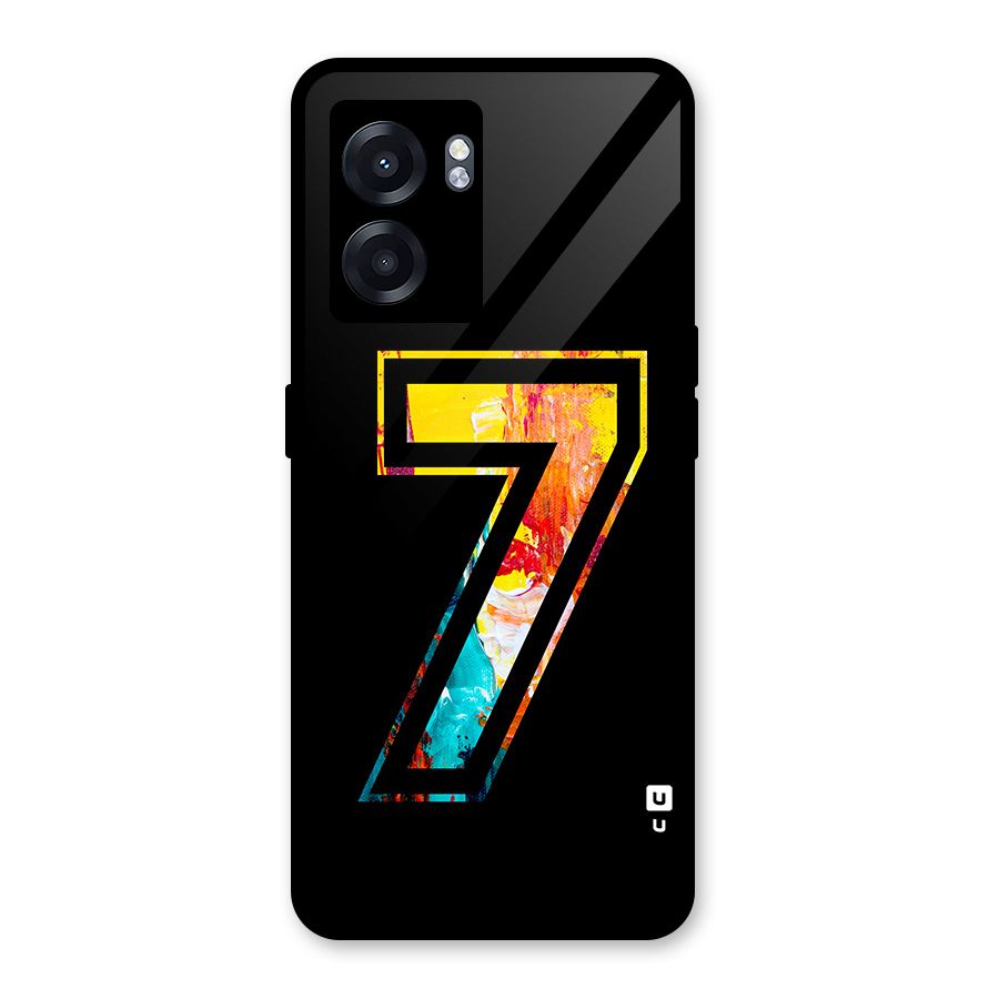 Lucky Number Glass Back Case for Realme Narzo 50 5G