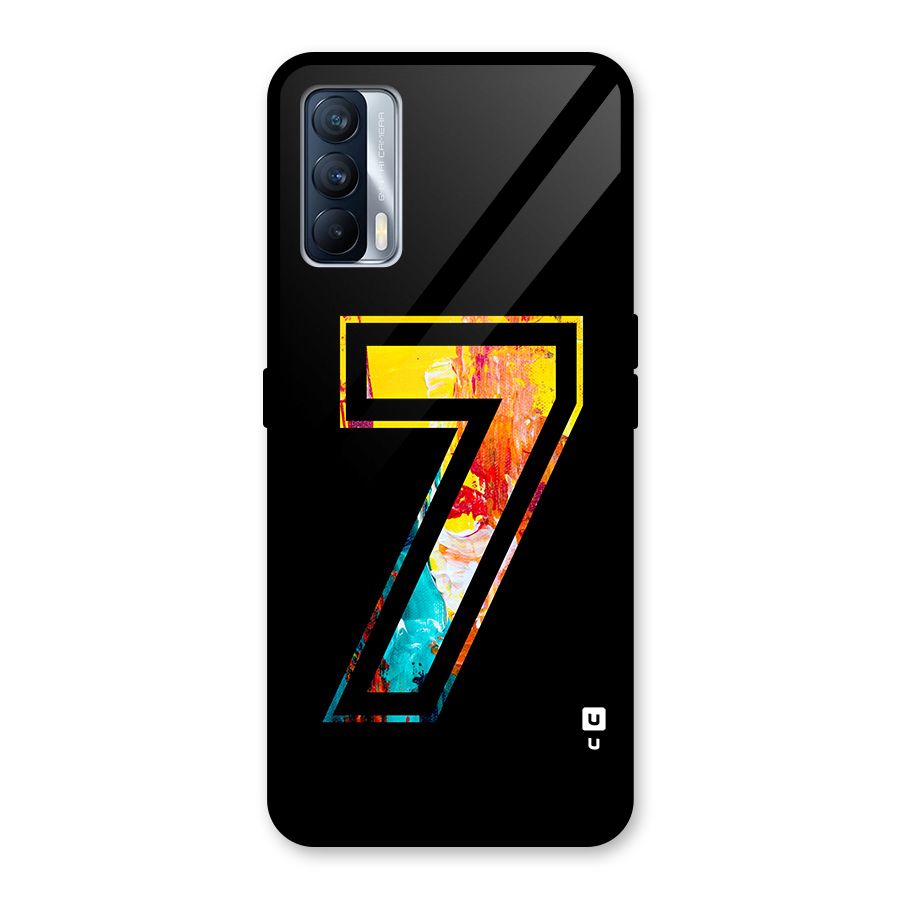 Lucky Number Glass Back Case for Realme X7