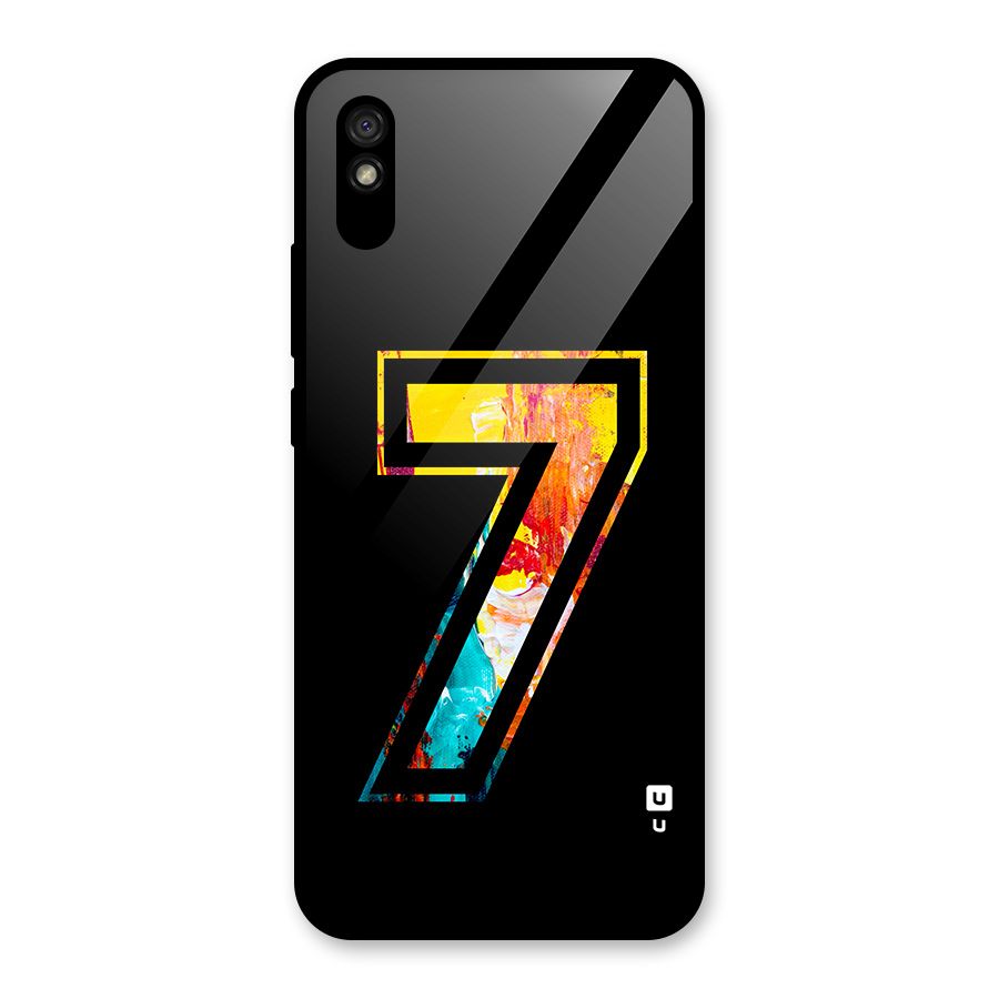 Lucky Number Glass Back Case for Redmi 9A