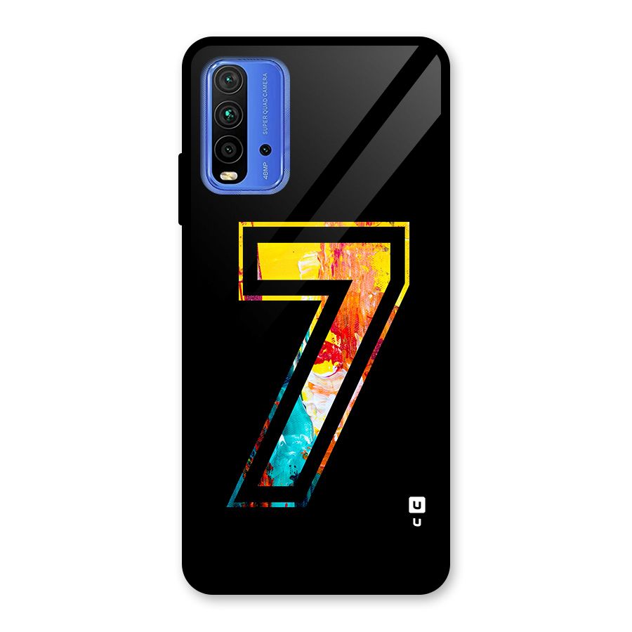 Lucky Number Glass Back Case for Redmi 9 Power
