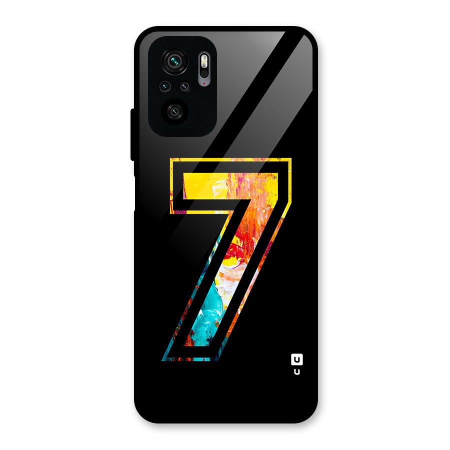 Lucky Number Glass Back Case for Redmi Note 10S