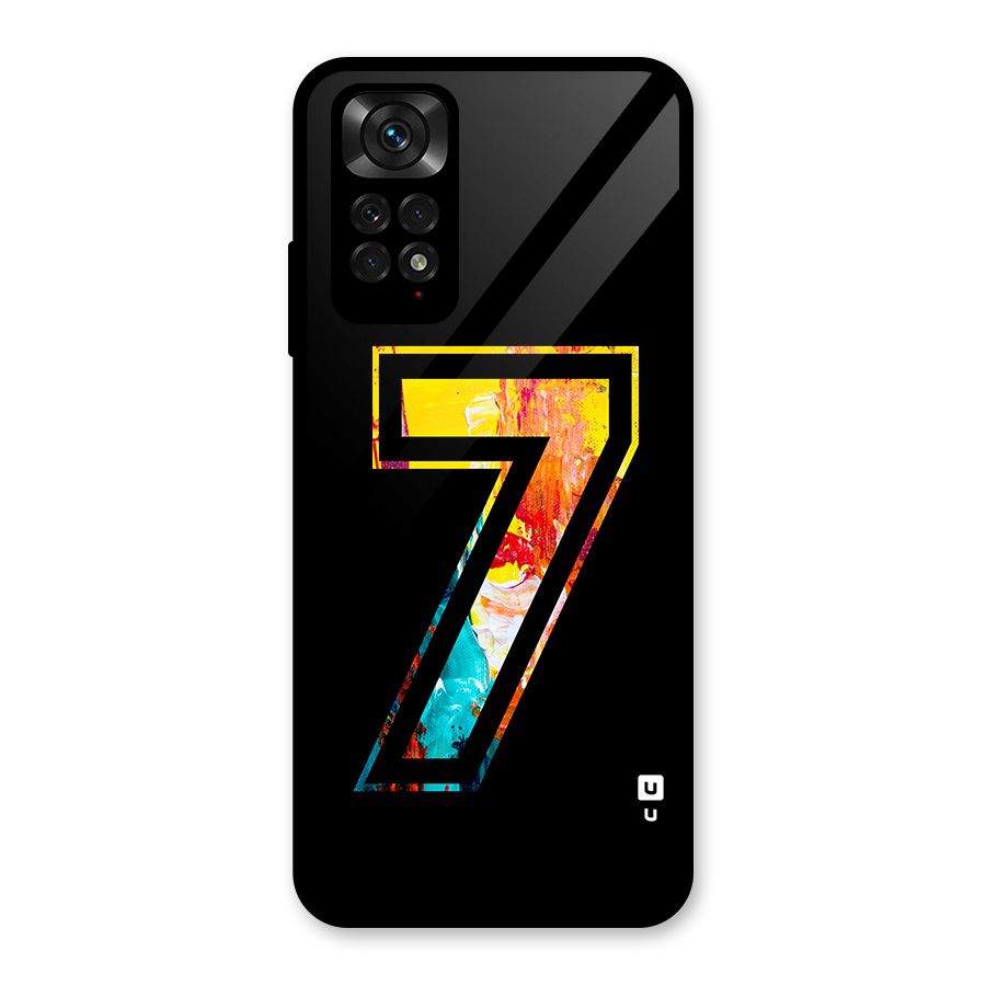 Lucky Number Glass Back Case for Redmi Note 11