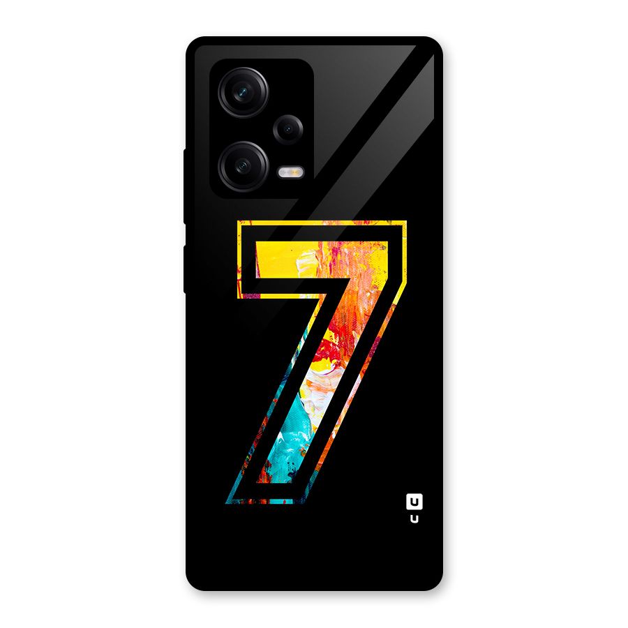 Lucky Number Glass Back Case for Redmi Note 12 Pro