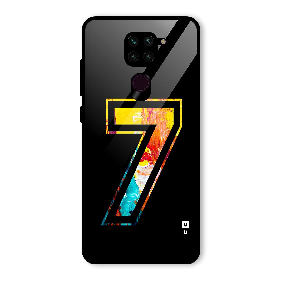 Lucky Number Glass Back Case for Redmi Note 9