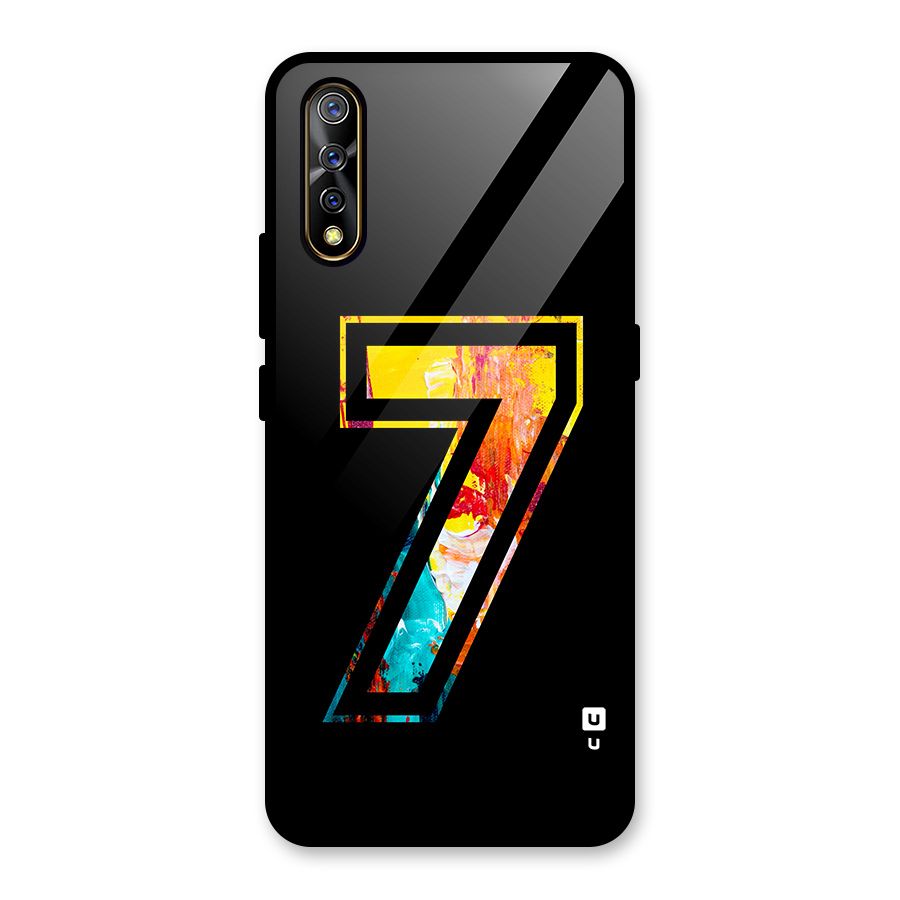 Lucky Number Glass Back Case for Vivo S1