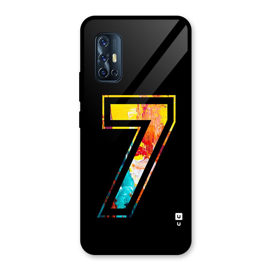 Lucky Number Glass Back Case for Vivo V17